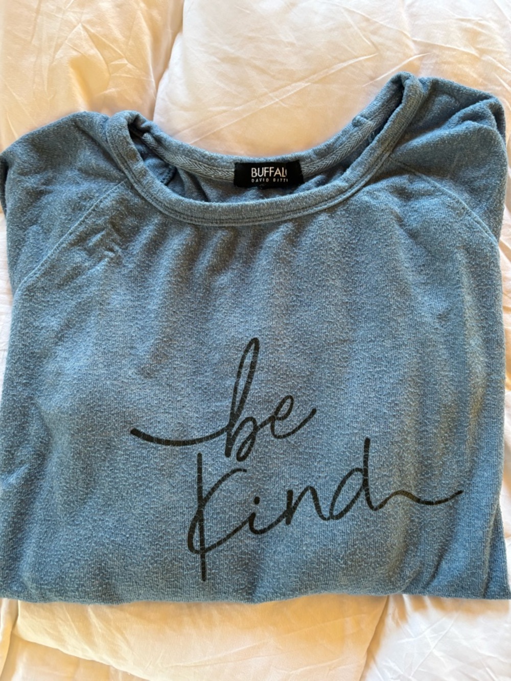 Buffalo David Bitton Blue 'Be Kind' Pullover